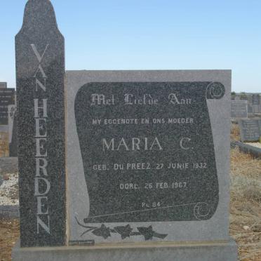 HEERDEN Maria C. van nee du PREEZ 1932-1967