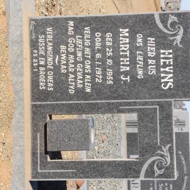 HEYNS Martha J. 1955-1972