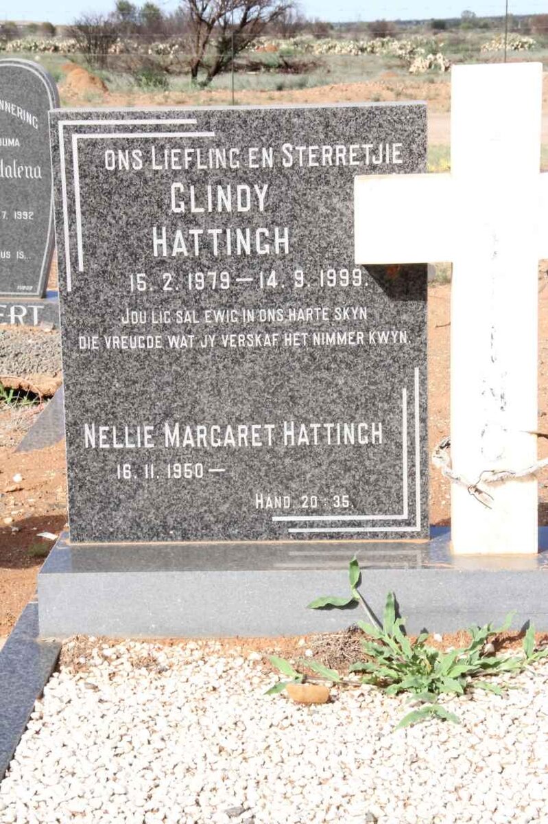 HATTINGH Nellie Margaret 1950- :: HATTINGH Glindy 1979-1999