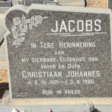 JACOBS Christiaan Johannes 1921-1990