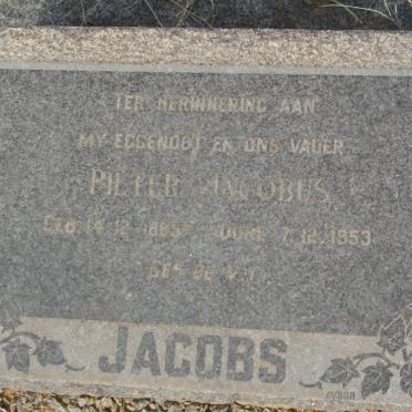 JACOBS Pieter Jacobus 188?-1953