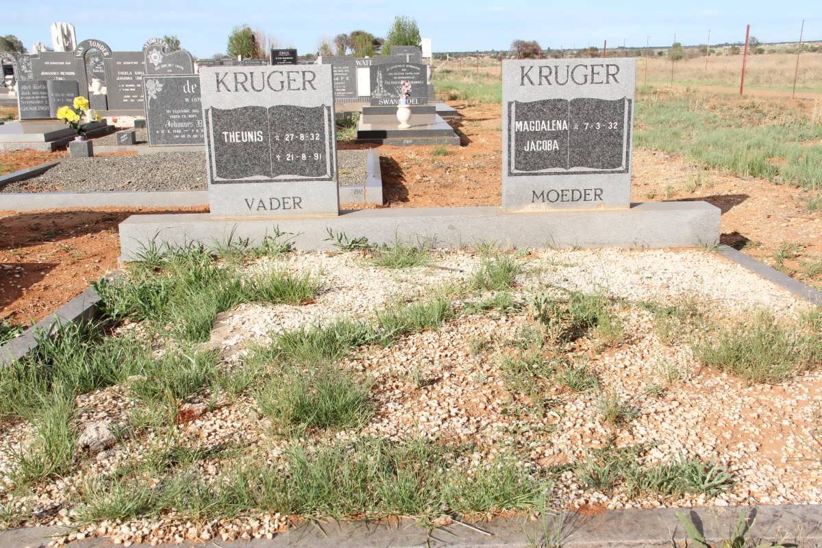 KRUGER Theunis 1932-1991 &amp; Magdalena Jacoba 1932-