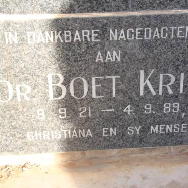 KRIEL Boet 1921-1989