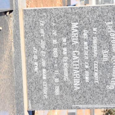 KINNEAR Maria Catharina nee van RENSBURG 1909-1986