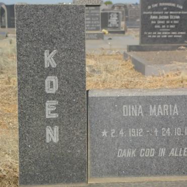 KOEN Dina Maria 1912-1967
