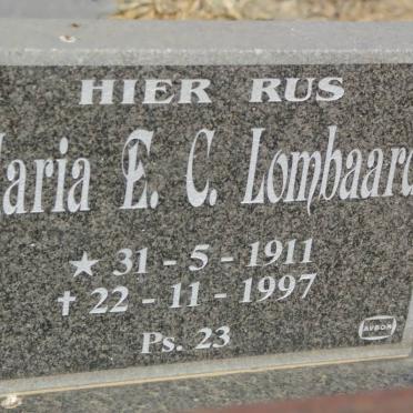 LOMBAARD Maria E.C. 1911-1997