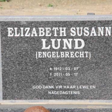 LUND Elizabeth Susanna nee ENGELBRECHT 1912-2011