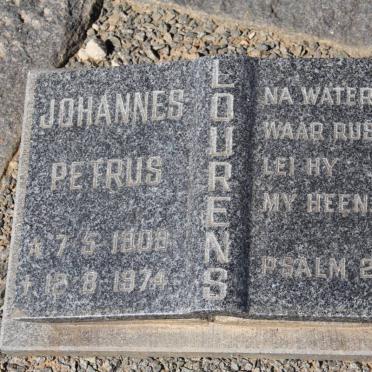 LOURENS Johannes Petrus 1909-1974