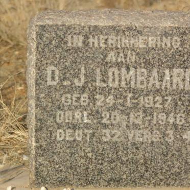 LOMBAARD D.J. 1927-1946