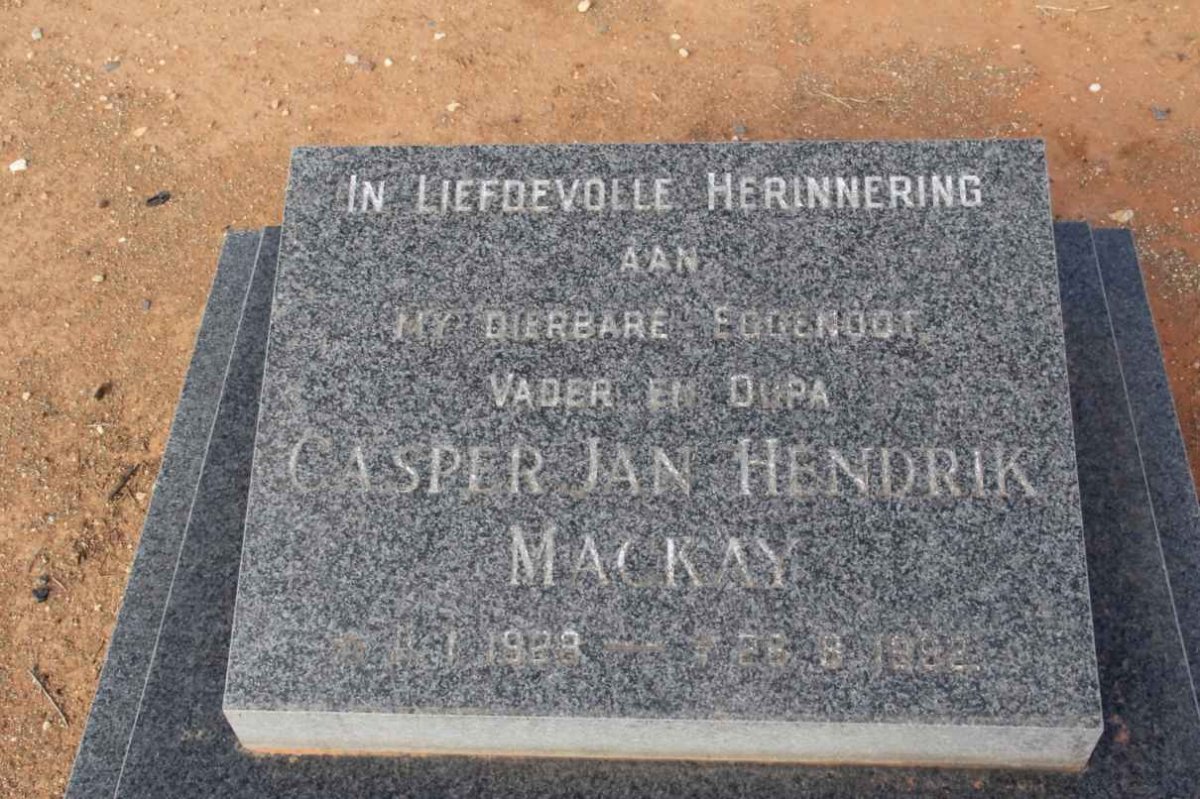 MACKAY Casper Jan Hendrik 1928-1992