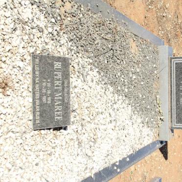 MAREE Anna Van Reenen 1890-1982 :: MAREE Rupert 1918-1997