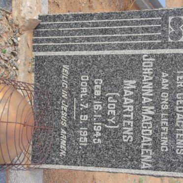 MAARTENS Johanna Magdalena 1945-1951