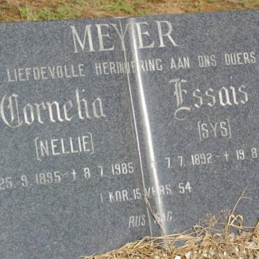 MEYER Essais 1892-1961 &amp; Cornelia 1895-1985