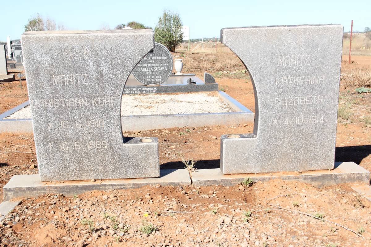 MARITZ Christiaan Korf 1910-1989 &amp; Katherina Elizabeth 1914-