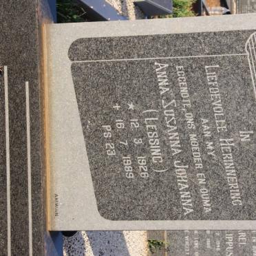 NEL Gabriel 1926- &amp; Anna Susanna Johanna LESSING 1926-1989