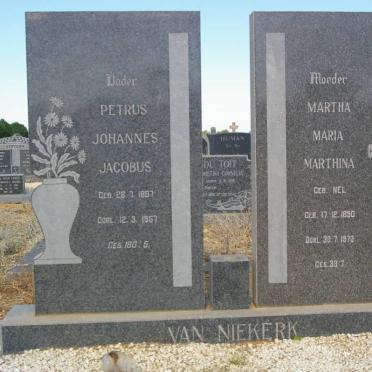 NIEKERK Petrus Johannes Jacobus, van 1887-1967 &amp; Martha Maria Marthina NEL 1890-1973