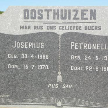 OOSTHUIZEN Josephus 1898-1970 &amp; Petronella 1903-1968