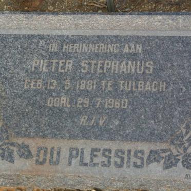 PLESSIS Pieter Stephanus, du 1881-1960