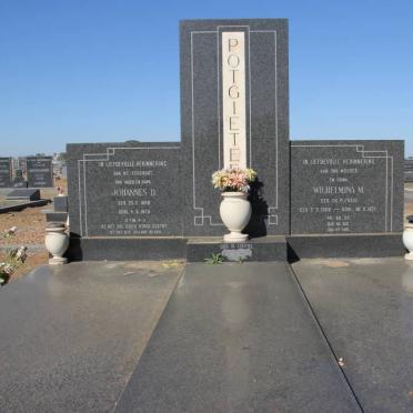 POTGIETER Johannes D. 1898-1973 &amp; Wlihelmina M. du PLESSIS 1908-1977