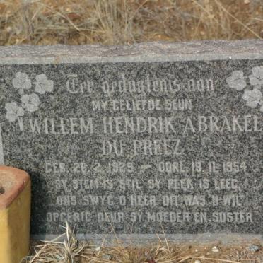 PREEZ Willem Hendrik Abrakel, du 1929-1954