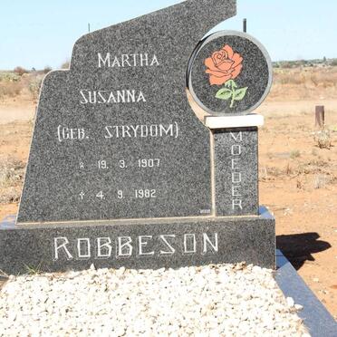 ROBBESON Martha Susanna nee STRYDOM 1907-1982