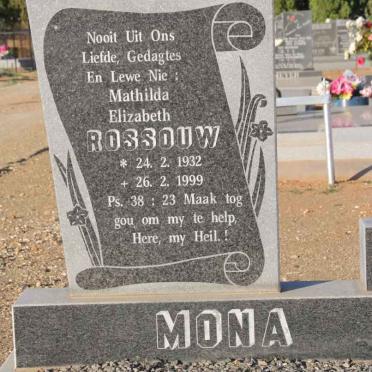 ROSSOUW Mathilda Elizabeth 1932-1999