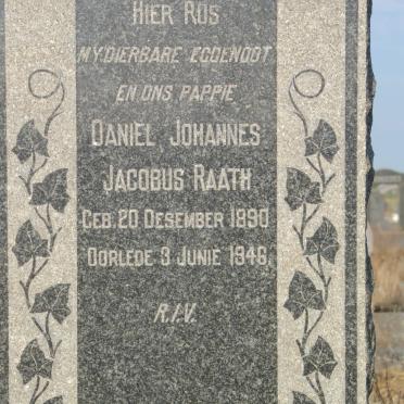 RAATH Daniel Johannes Jacobus 1890-1946
