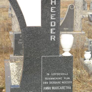 RHEEDER Anna Margaretha 1885-1975