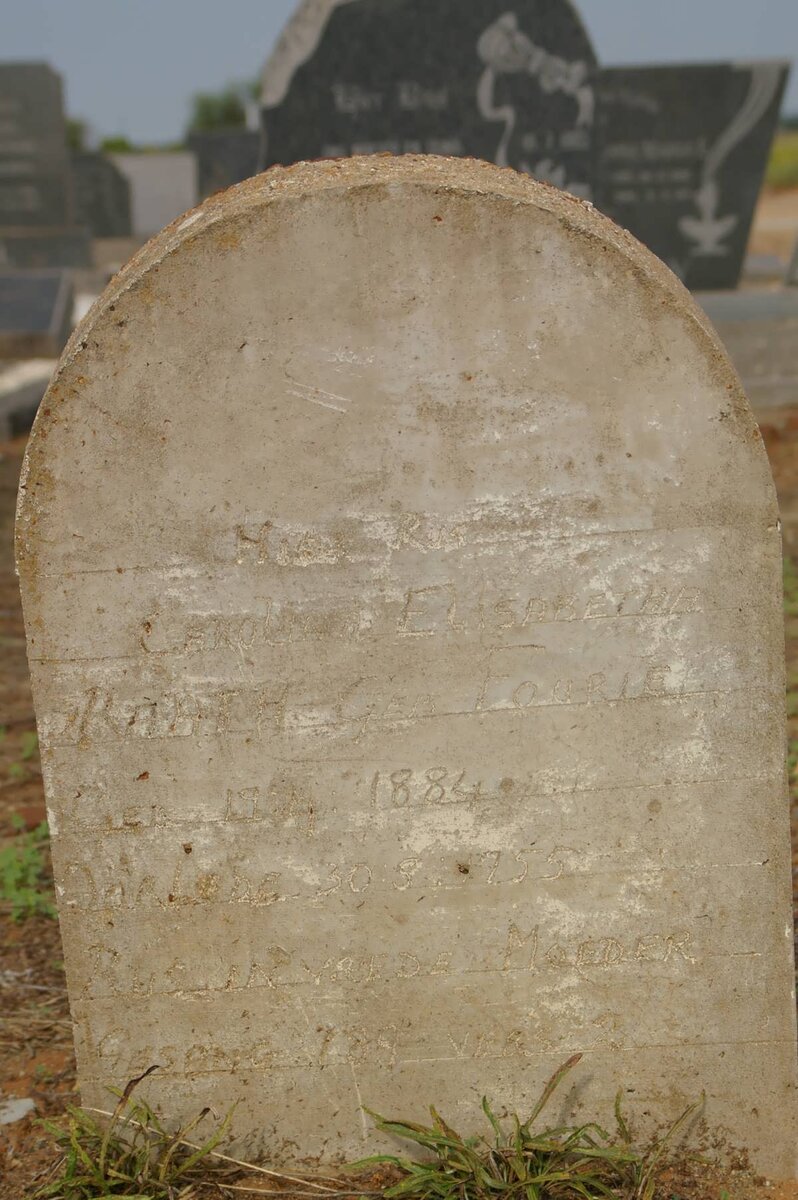 RAATH Carolina Elisabetha nee FOURIE 1884-1955