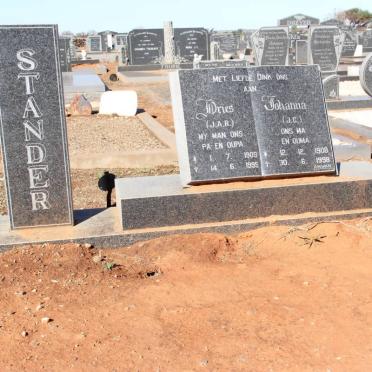 STANDER J.A.R. 1909-1995 &amp; J.C. 1908-1998