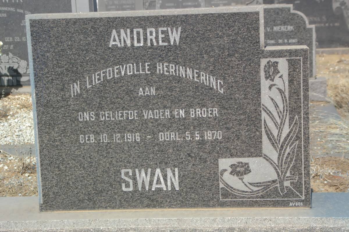 SWAN Andrew 1916-1970