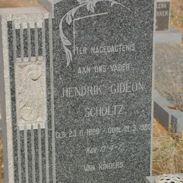 SCHOLTZ Hendrik Gideon 1888-1960