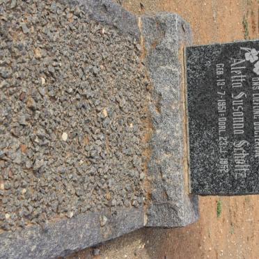 SCHOLTZ Aletta Susanna 1951-1952