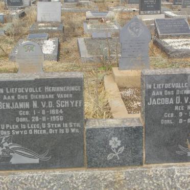 SCHYFF Benjamin N., v.d. 1884-1956 &amp; Jacoba D. NEL 1892-1968