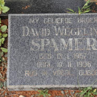 SPAMER Albertus J.J. 1923-1994 &amp; Catharina M. de WAAL 1933-1992 :: SPAMER David Wegeling 1957-1996