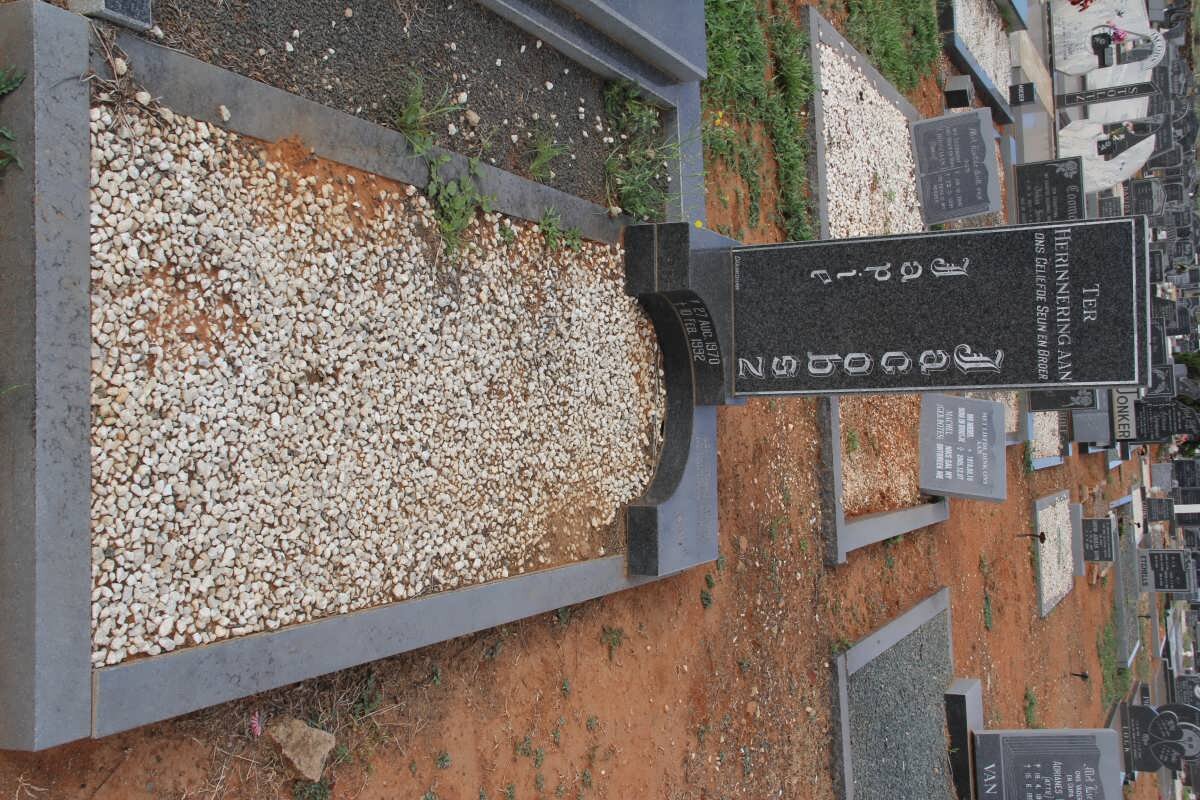 JACOBSZ Japie 1970-1992