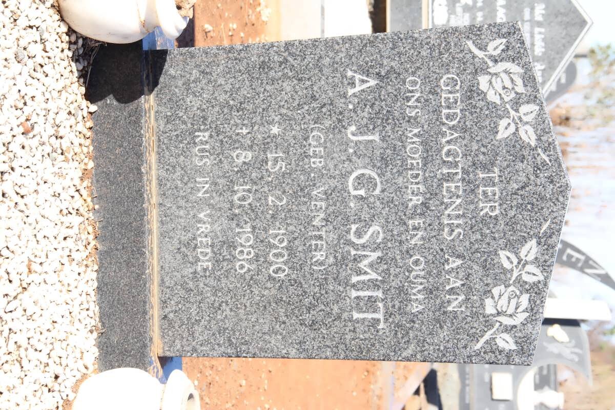 SMIT A.J.G. nee VENTER 1900-1986