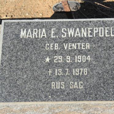 SWANEPOEL Willem J. 1905-1957 &amp; Maria E. VENTER 1904-1978