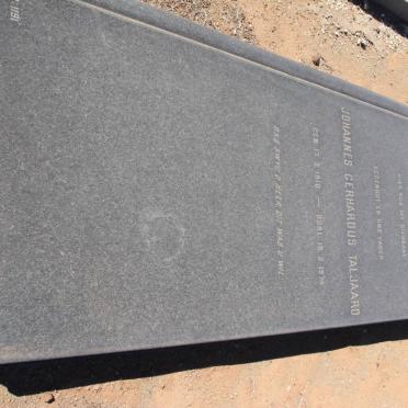 TALJAARD Johannes Gerhardus 1910-1974