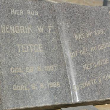 TEITGE Hendrik W.F. 1907-1969