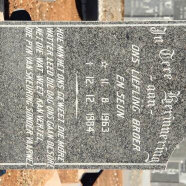 TREURNICH Lammetjie 1963-1984