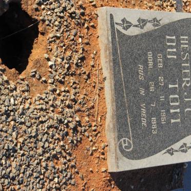 TOIT Hester J.C., du 1951-1983