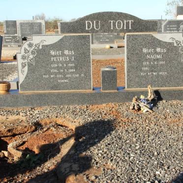 TOIT Petrus J., du 1945-1984 &amp; Naomi 1950-