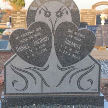 VERWEY Daniel Jacobus 1920-1995 &amp; Johanna 1927-2006