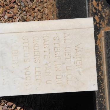 VUUREN Renier Hendrik Gerhardus, Jansen van 1890-1972