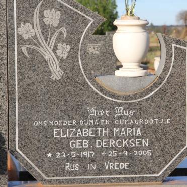 VERMEULEN Elizabeth Maria nee DERCKSEN 1917-2005