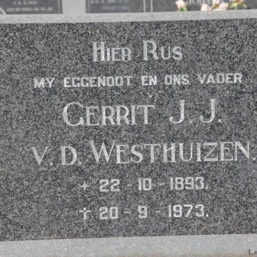 WESTHUIZEN Gerrit J.J., v.d. 1893-1973