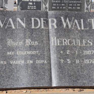 WALT Hercules D., van der 1907-1972