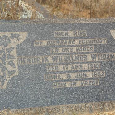 WEIDEMAN Hendrik Wilhelmus 1910-1952