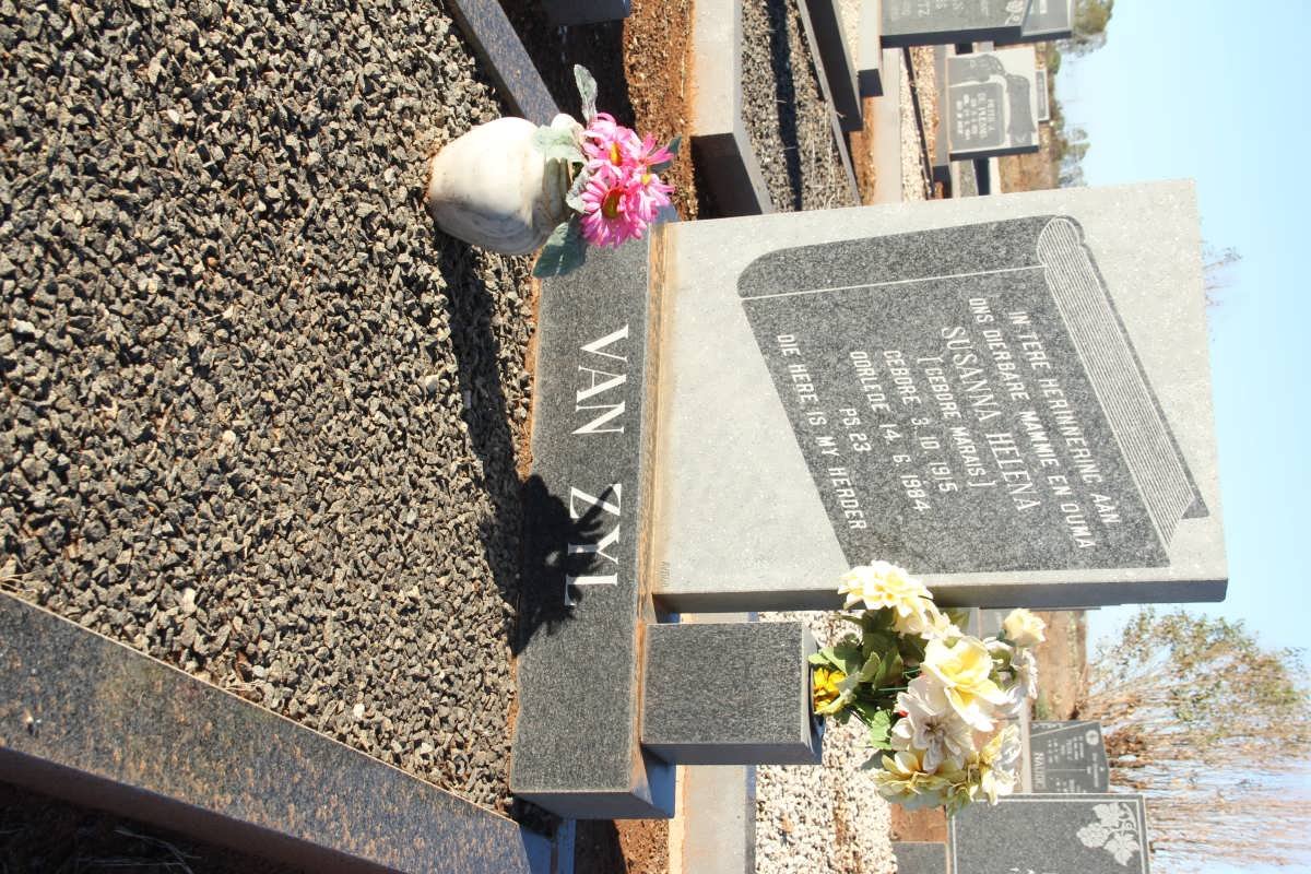 ZYL Susanna Helena, van nee MARAIS 1915-1984